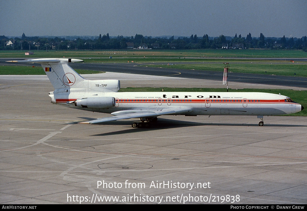 Aircraft Photo of YR-TPF | Tupolev Tu-154B-1 | TAROM - Transporturile Aeriene Române | AirHistory.net #219838