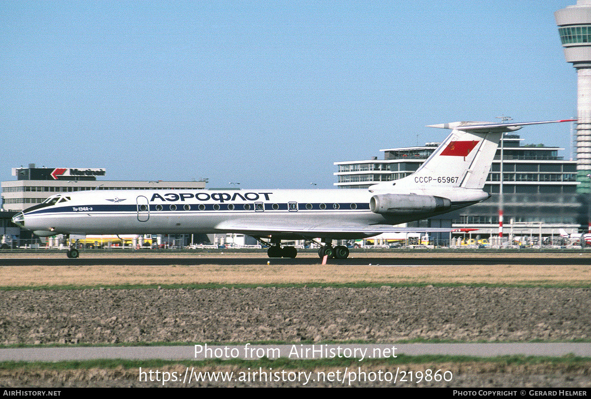 Aircraft Photo of CCCP-65967 | Tupolev Tu-134A-3 | Aeroflot | AirHistory.net #219860