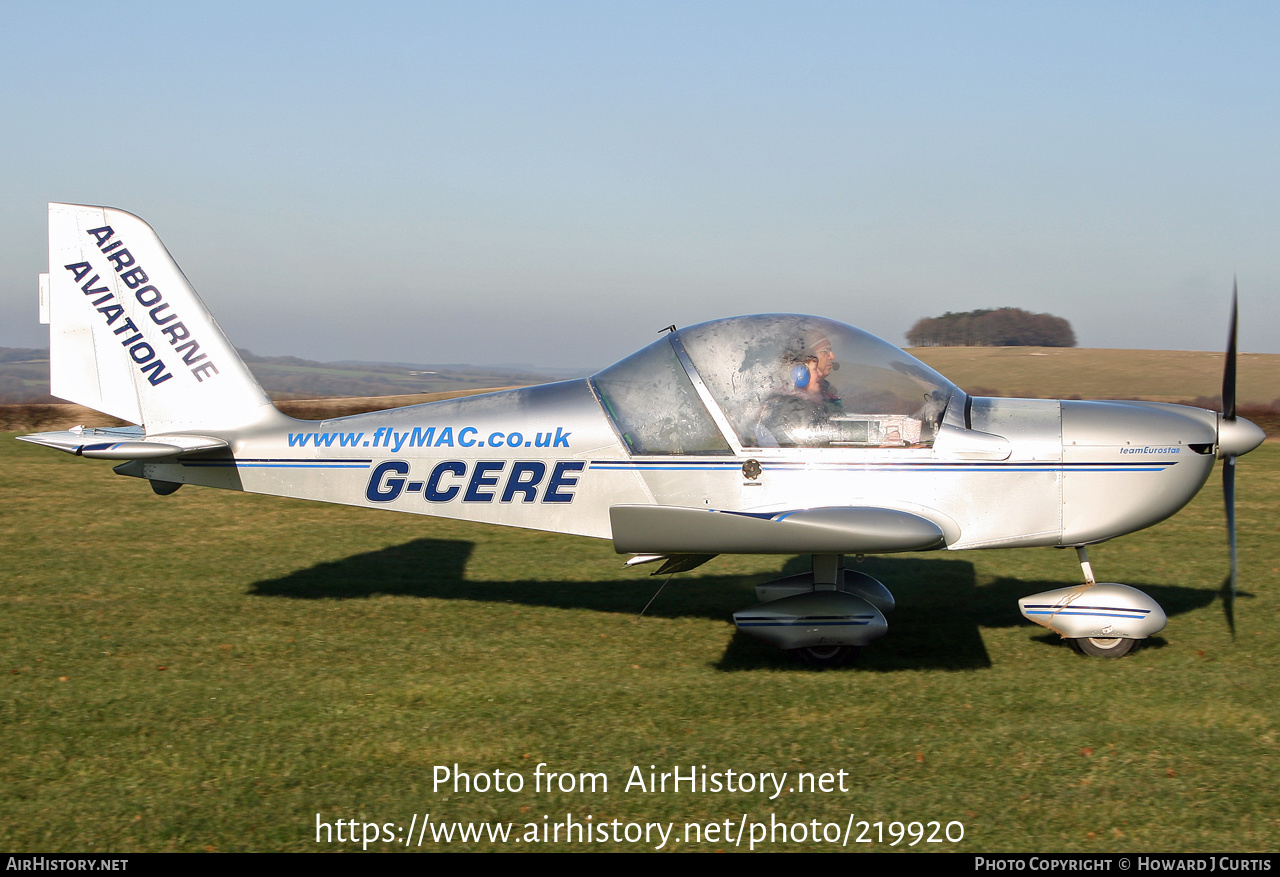 Aircraft Photo of G-CERE | Light Sport EV-97 TeamEurostar UK | AirBourne Aviation | AirHistory.net #219920