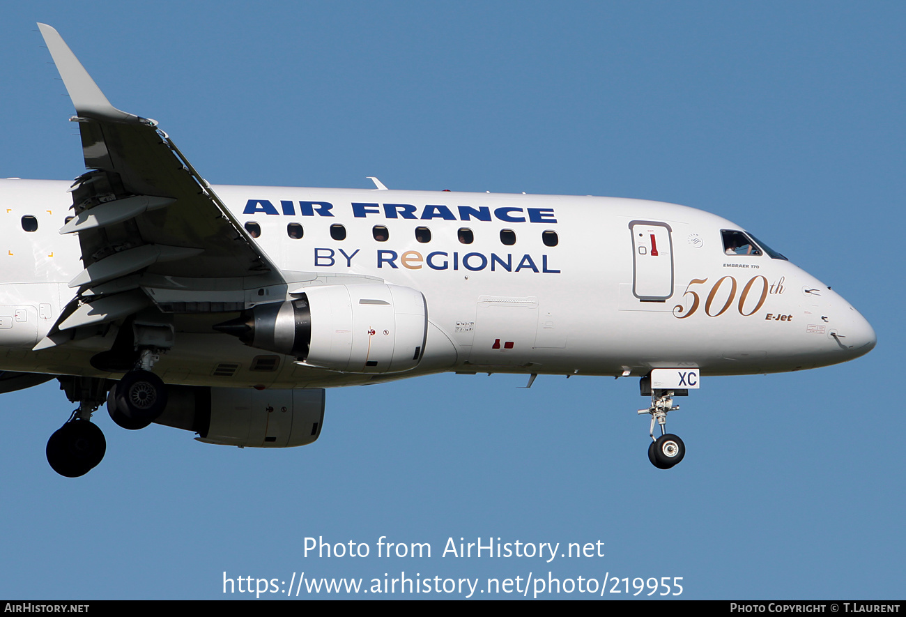 Aircraft Photo of F-HBXC | Embraer 170STD (ERJ-170-100STD) | Air France | AirHistory.net #219955