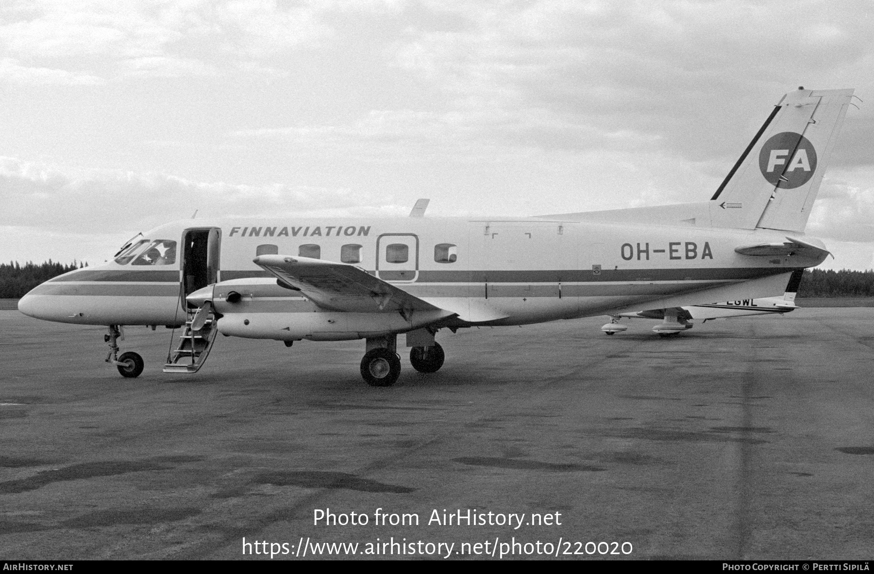 Aircraft Photo of OH-EBA | Embraer EMB-110P1 Bandeirante | Finnaviation | AirHistory.net #220020