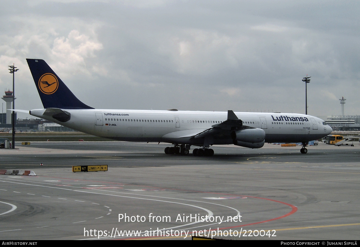 Aircraft Photo of D-AIGL | Airbus A340-313X | Lufthansa | AirHistory.net #220042