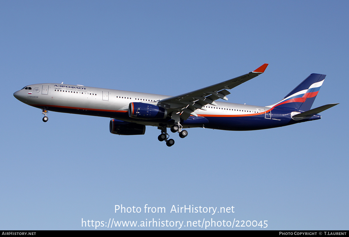 Aircraft Photo of F-WWKN | Airbus A330-343 | Aeroflot - Russian Airlines | AirHistory.net #220045