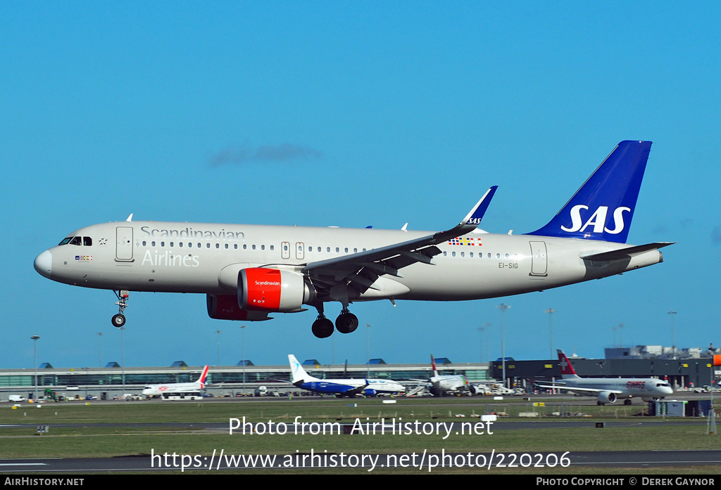 Aircraft Photo of EI-SIG | Airbus A320-251N | Scandinavian Airlines - SAS | AirHistory.net #220206