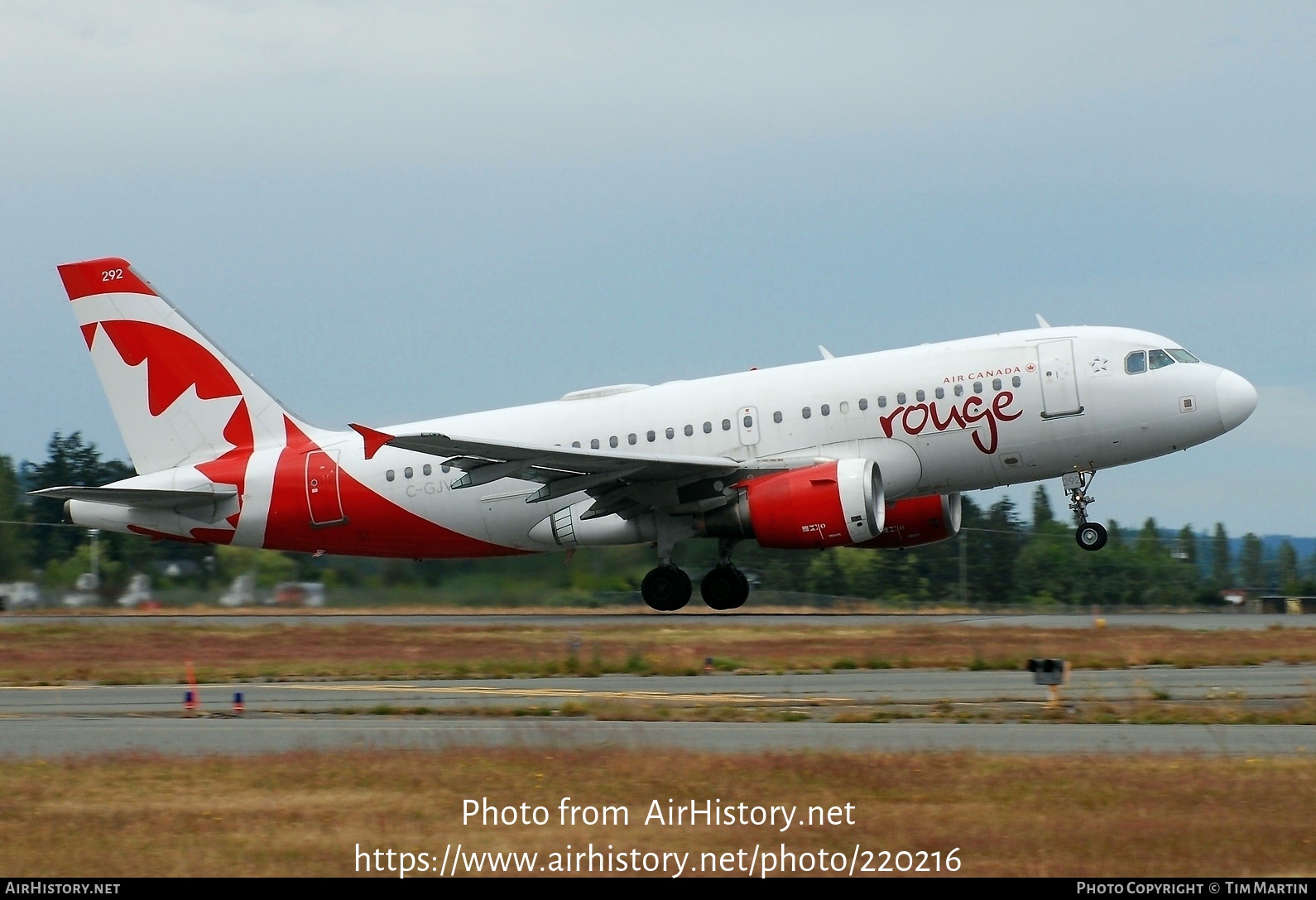 Aircraft Photo of C-GJVY | Airbus A319-112 | Air Canada Rouge | AirHistory.net #220216