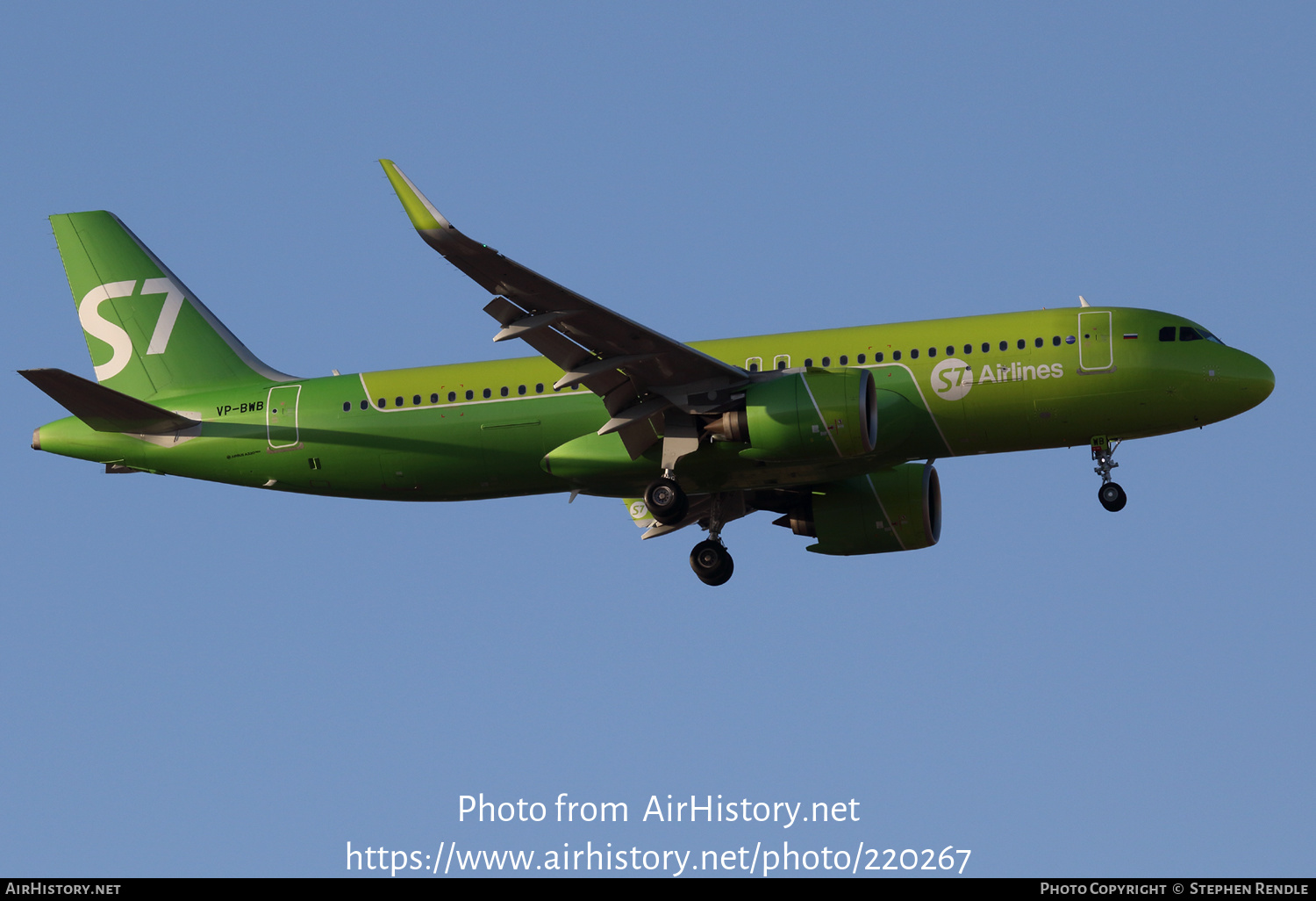 Aircraft Photo of VP-BWB | Airbus A320-271N | S7 Airlines | AirHistory.net #220267