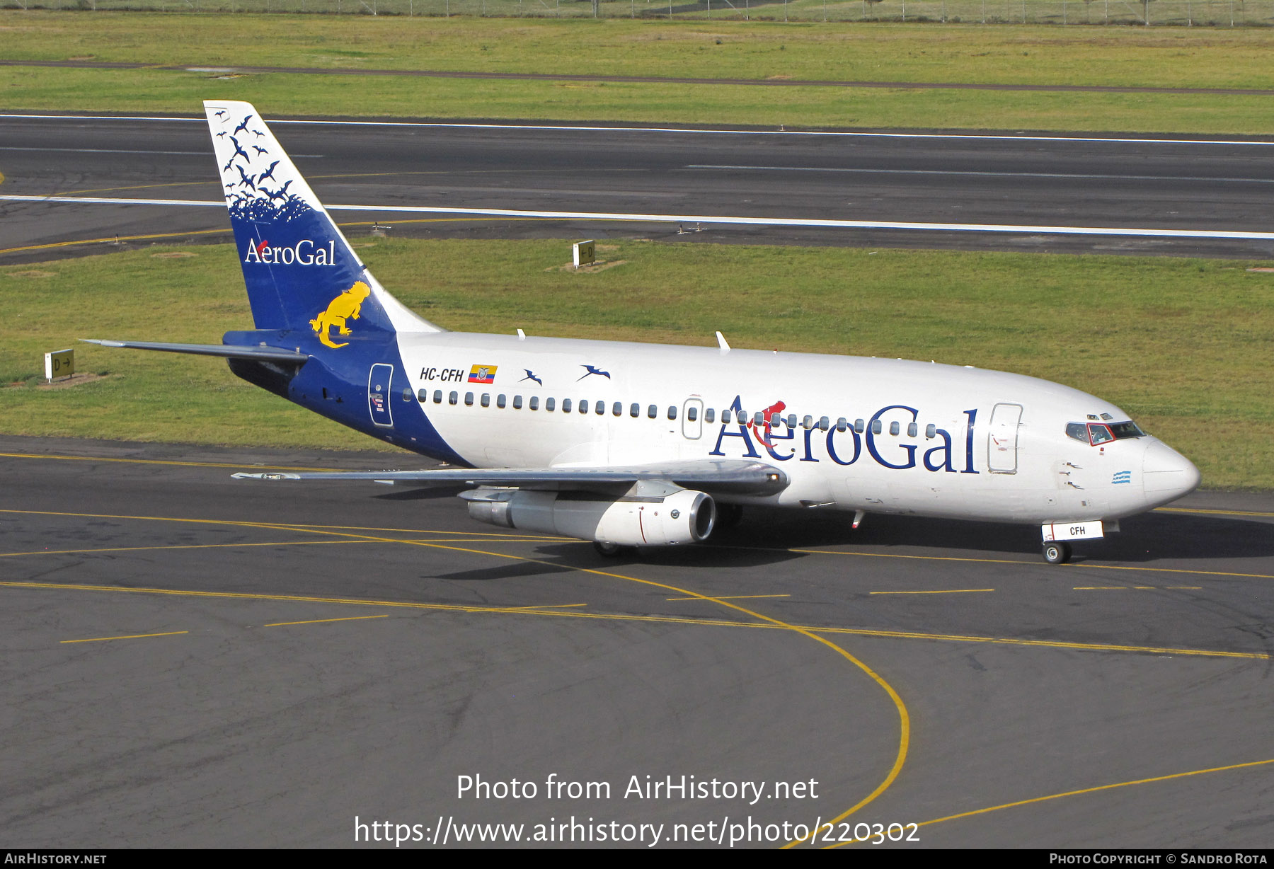 Aircraft Photo of HC-CFH | Boeing 737-2T5/Adv | AeroGal | AirHistory.net #220302