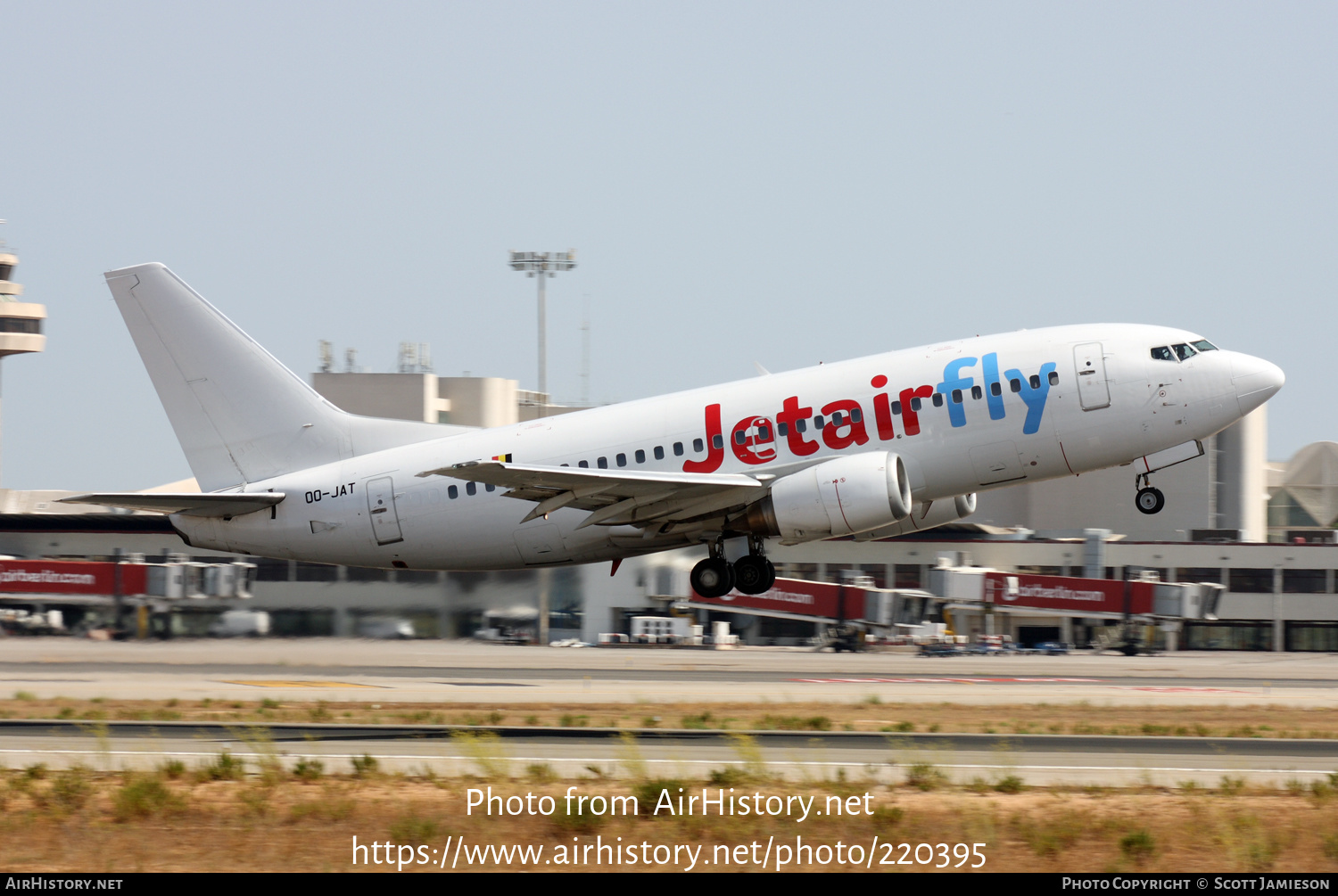 Aircraft Photo of OO-JAT | Boeing 737-5K5 | Jetairfly | AirHistory.net #220395