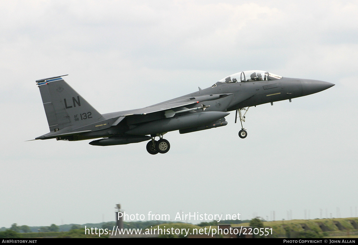 Aircraft Photo of 98-0132 / AF98-132 | Boeing F-15E Strike Eagle | USA - Air Force | AirHistory.net #220551