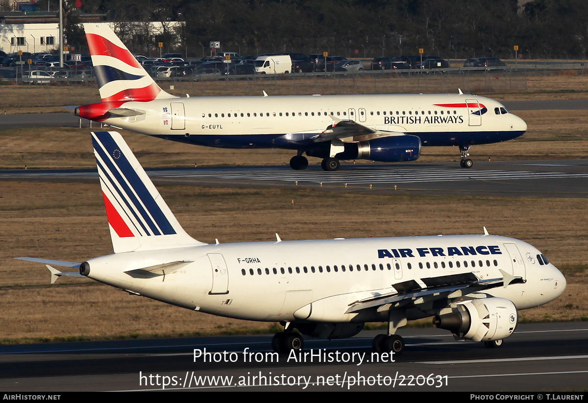 Aircraft Photo of F-GRHA | Airbus A319-111 | Air France | AirHistory.net #220631