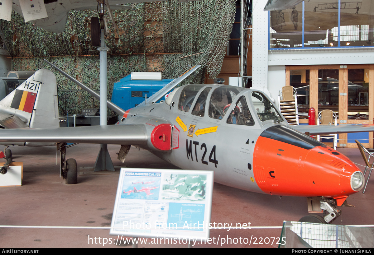 Aircraft Photo of MT24 | Fouga CM-170R Magister | Belgium - Air Force | AirHistory.net #220725