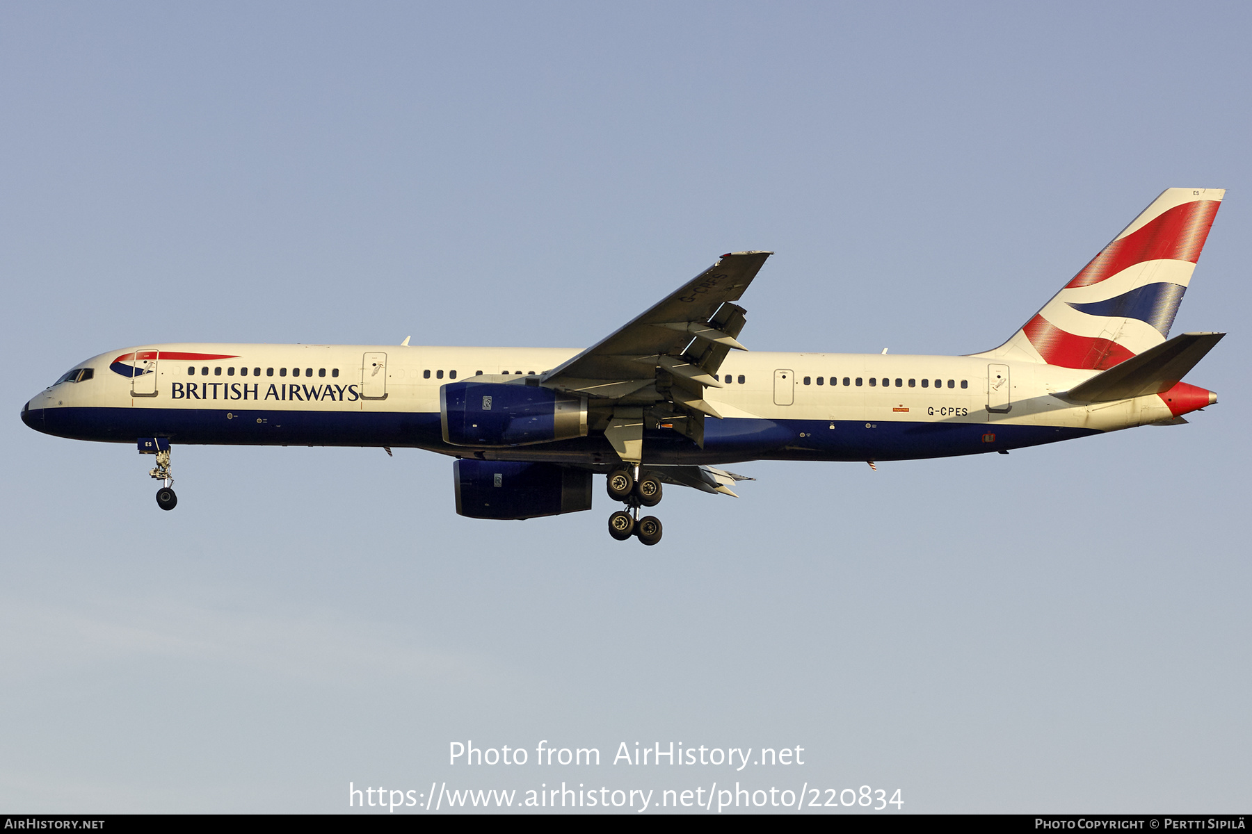 Aircraft Photo of G-CPES | Boeing 757-236 | British Airways | AirHistory.net #220834