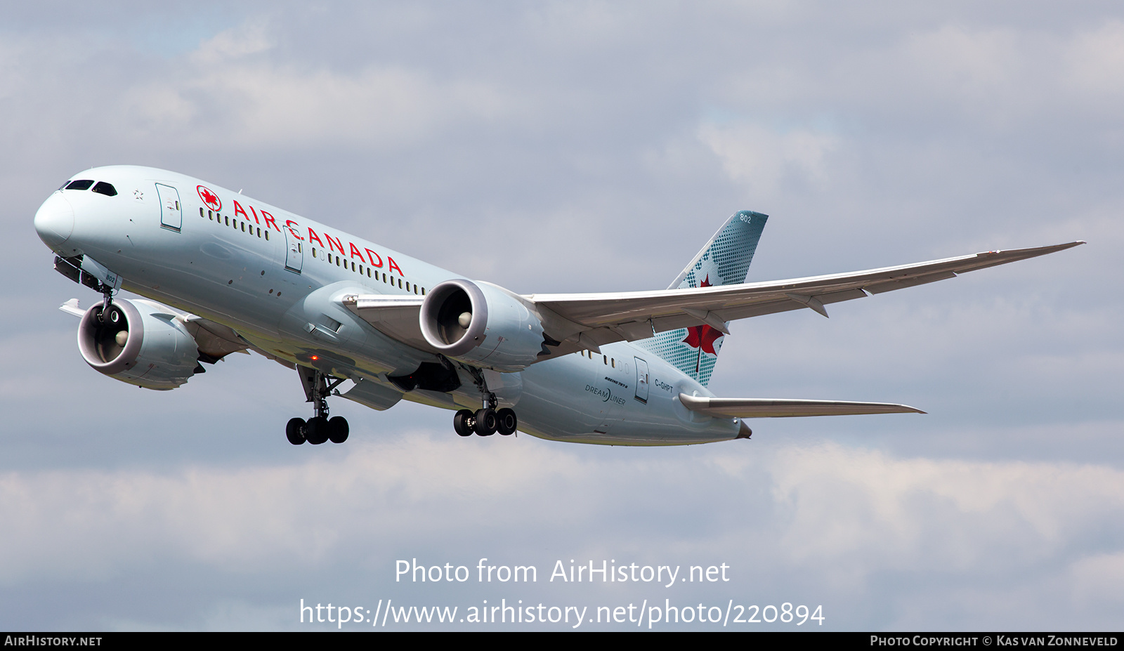 Aircraft Photo of C-GHPT | Boeing 787-8 Dreamliner | Air Canada | AirHistory.net #220894