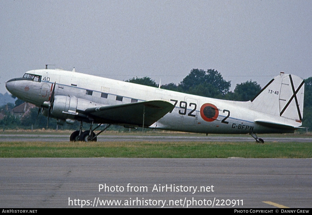 Aircraft Photo of G-BFPW / T3-40 | Douglas C-47D Skytrain | Spain - Air Force | AirHistory.net #220911