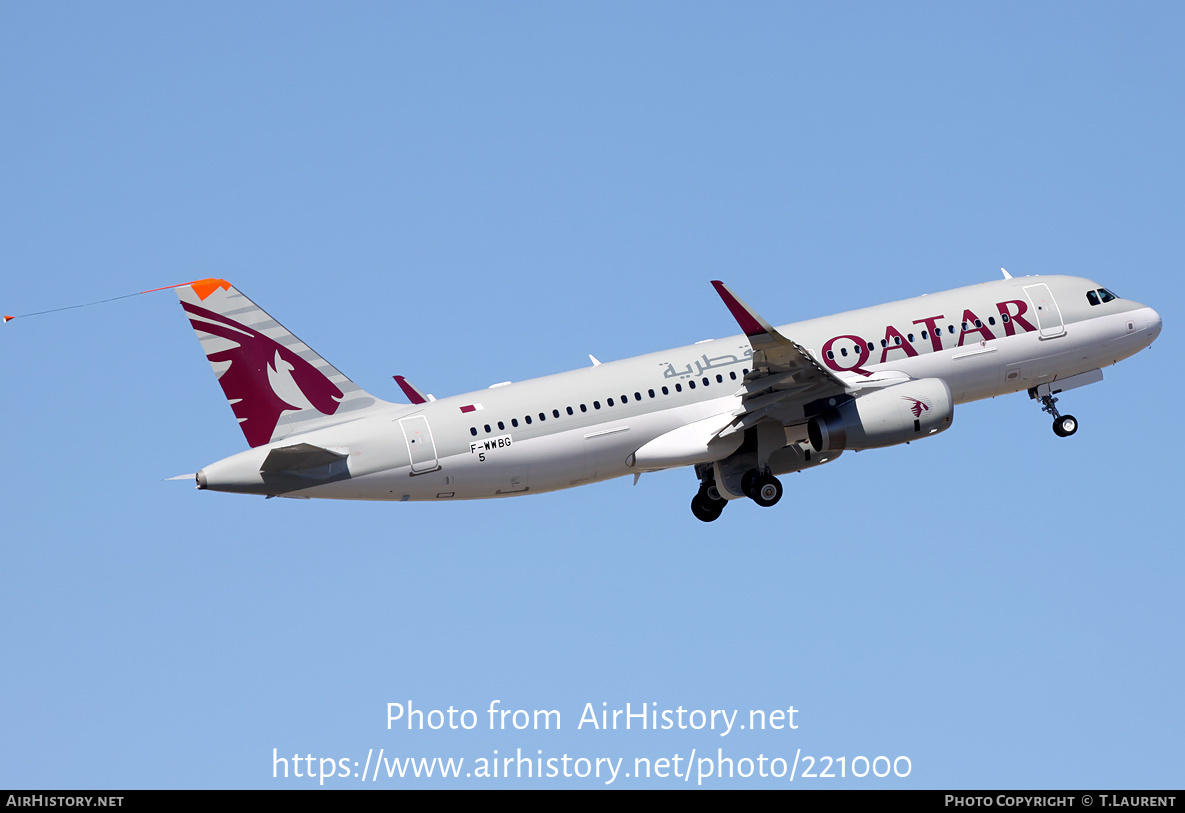 Aircraft Photo of F-WWBG | Airbus A320-232 | Qatar Airways | AirHistory.net #221000