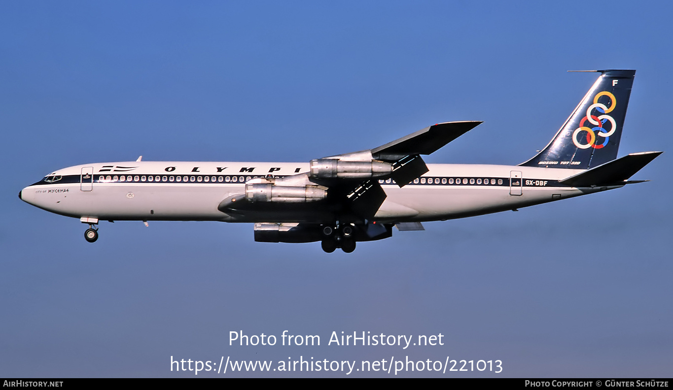 Aircraft Photo of SX-DBF | Boeing 707-384B | Olympic | AirHistory.net #221013