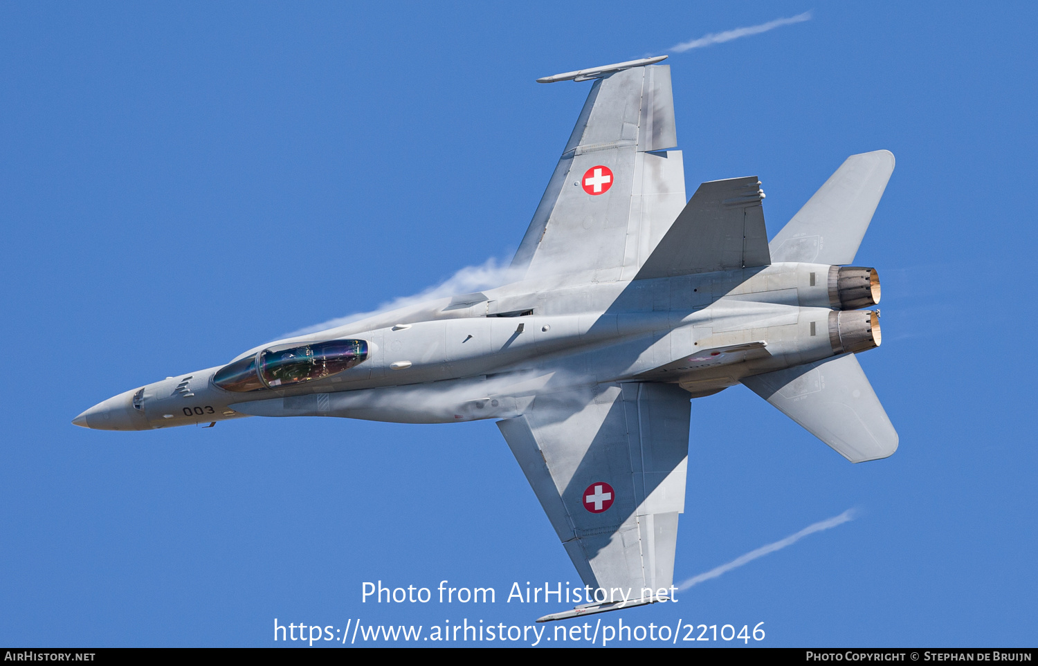 Aircraft Photo of J-5003 | McDonnell Douglas F/A-18C Hornet | Switzerland - Air Force | AirHistory.net #221046