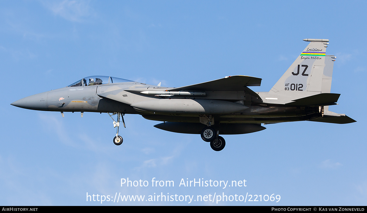 Aircraft Photo of 83-0012 / AF83-012 | McDonnell Douglas F-15C Eagle | USA - Air Force | AirHistory.net #221069