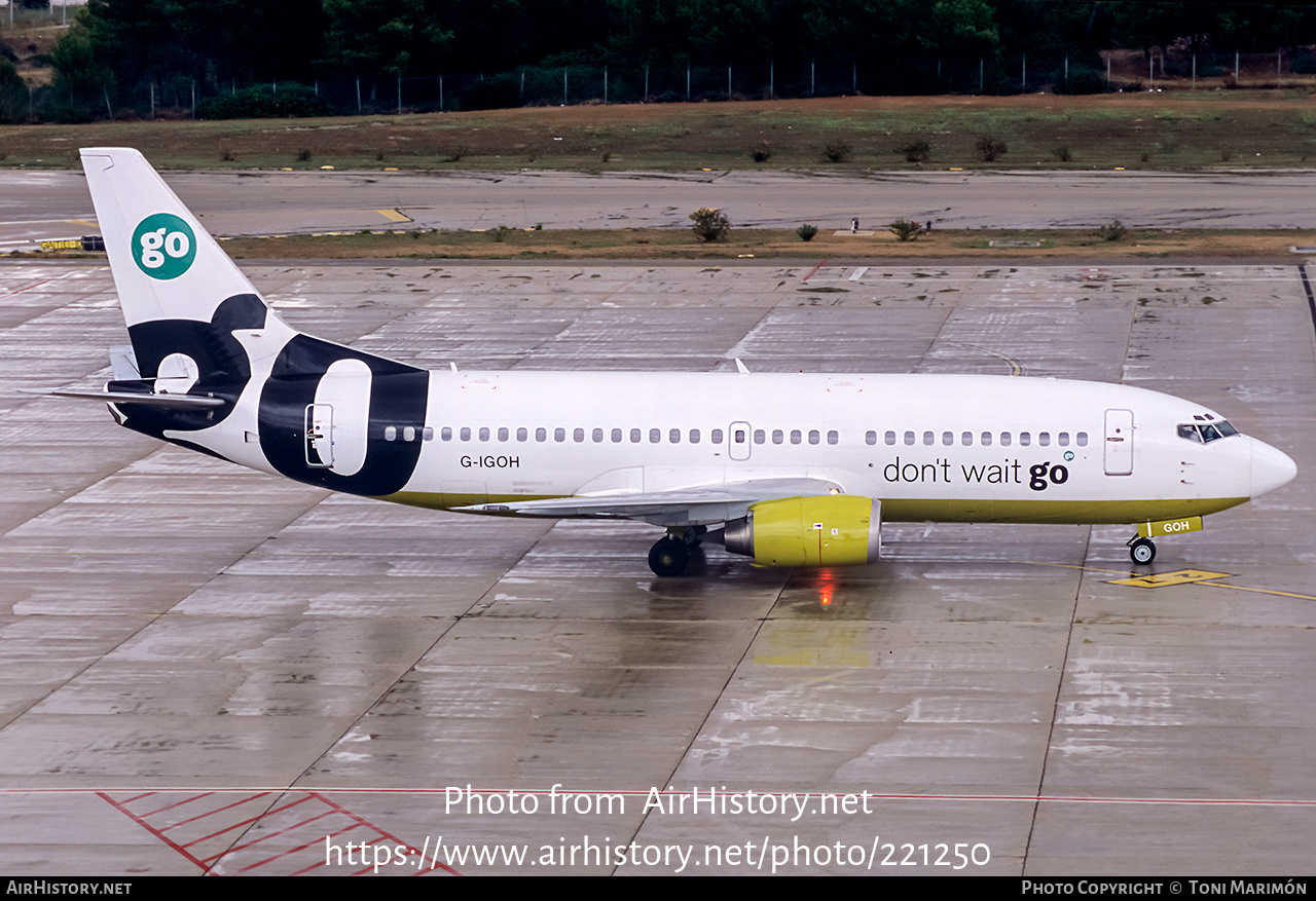 Aircraft Photo of G-IGOH | Boeing 737-3Y0 | Go Fly | AirHistory.net #221250