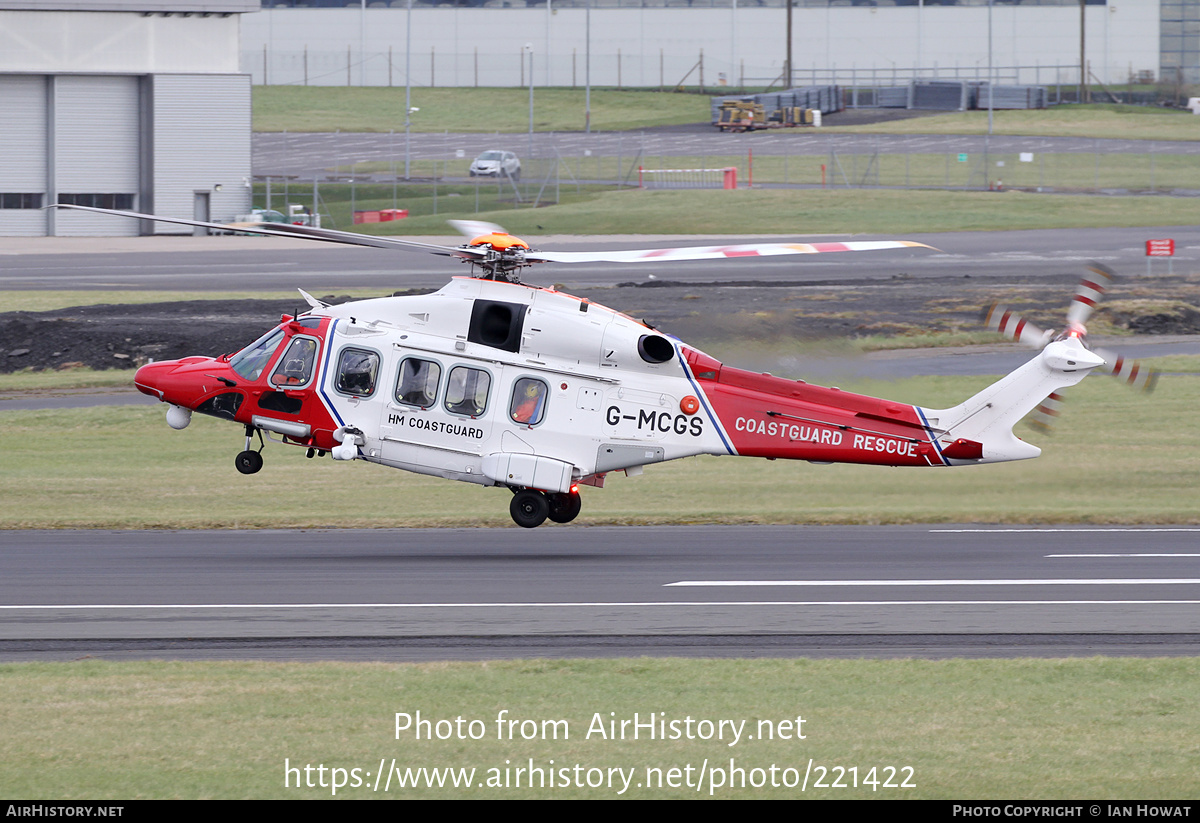 Aircraft Photo of G-MCGS | AgustaWestland AW-189 | HM Coastguard | AirHistory.net #221422