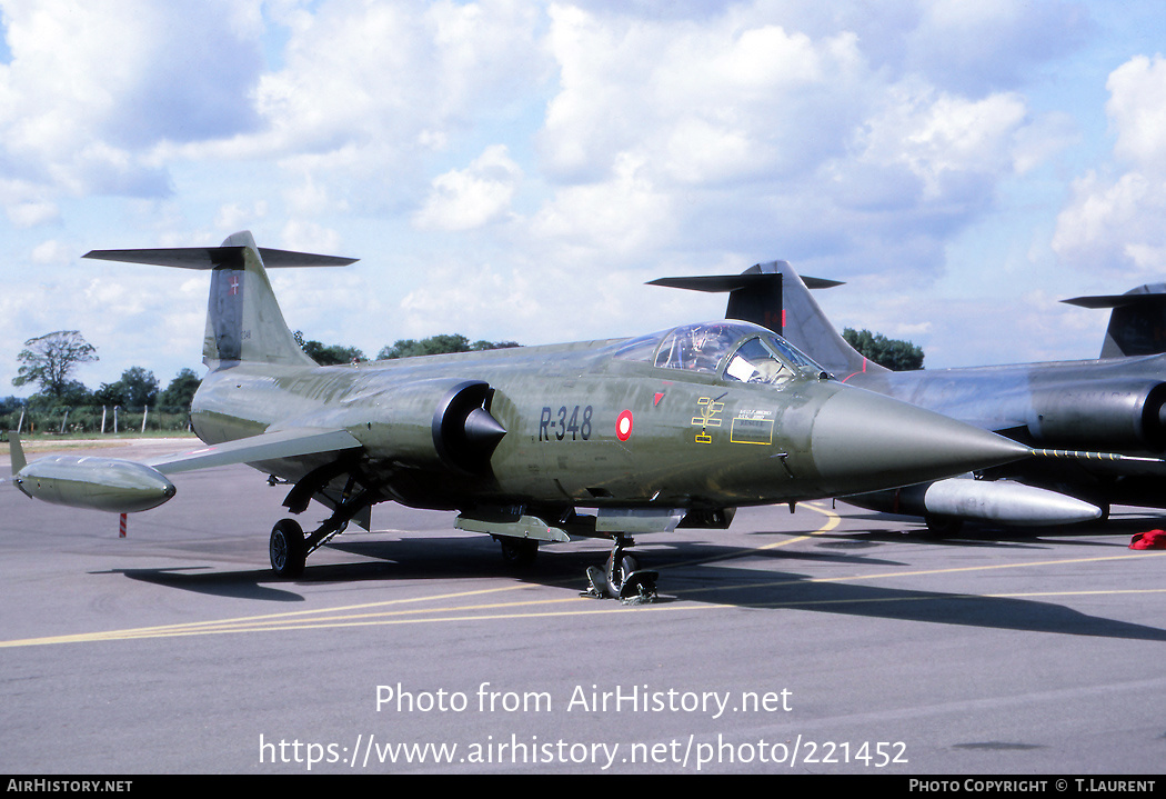 Aircraft Photo of R-348 | Lockheed F-104G Starfighter | Denmark - Air Force | AirHistory.net #221452