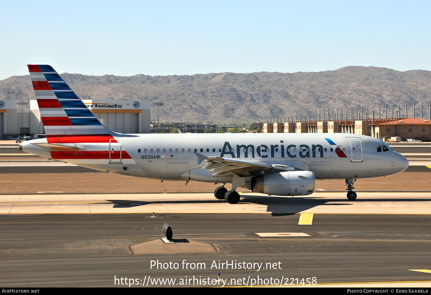 Aircraft Photo of N830AW | Airbus A319-132 | American Airlines | AirHistory.net #221458