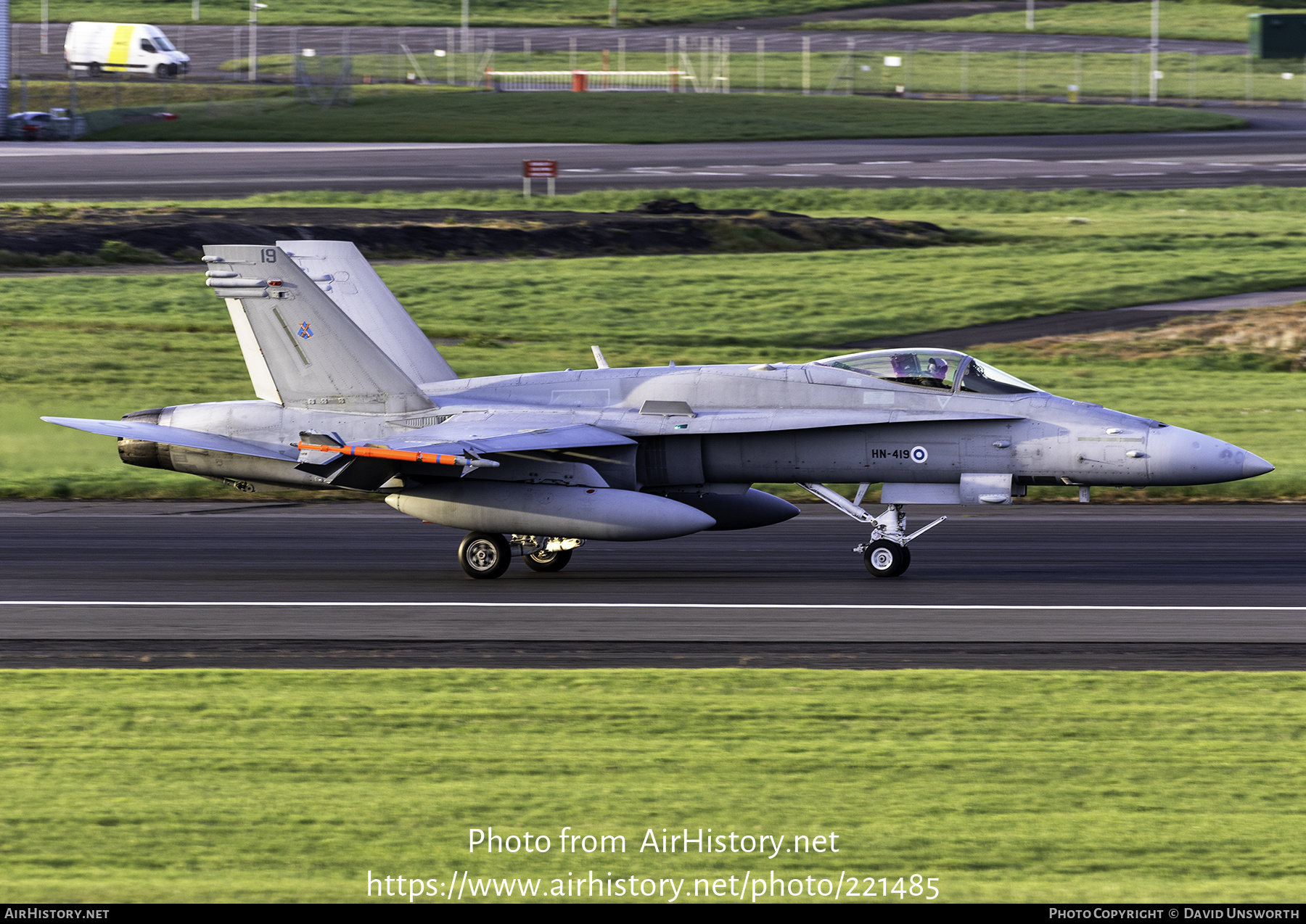 Aircraft Photo of HN-419 | McDonnell Douglas F/A-18C Hornet | Finland - Air Force | AirHistory.net #221485