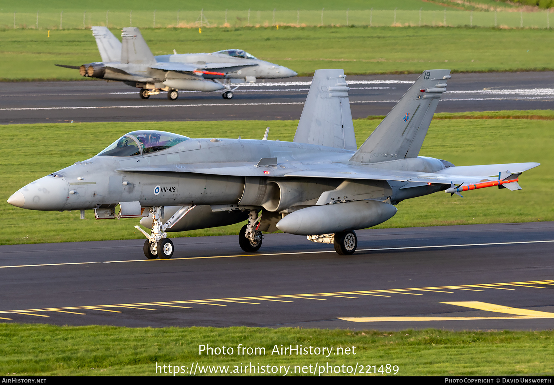 Aircraft Photo of HN-419 | McDonnell Douglas F/A-18C Hornet | Finland - Air Force | AirHistory.net #221489