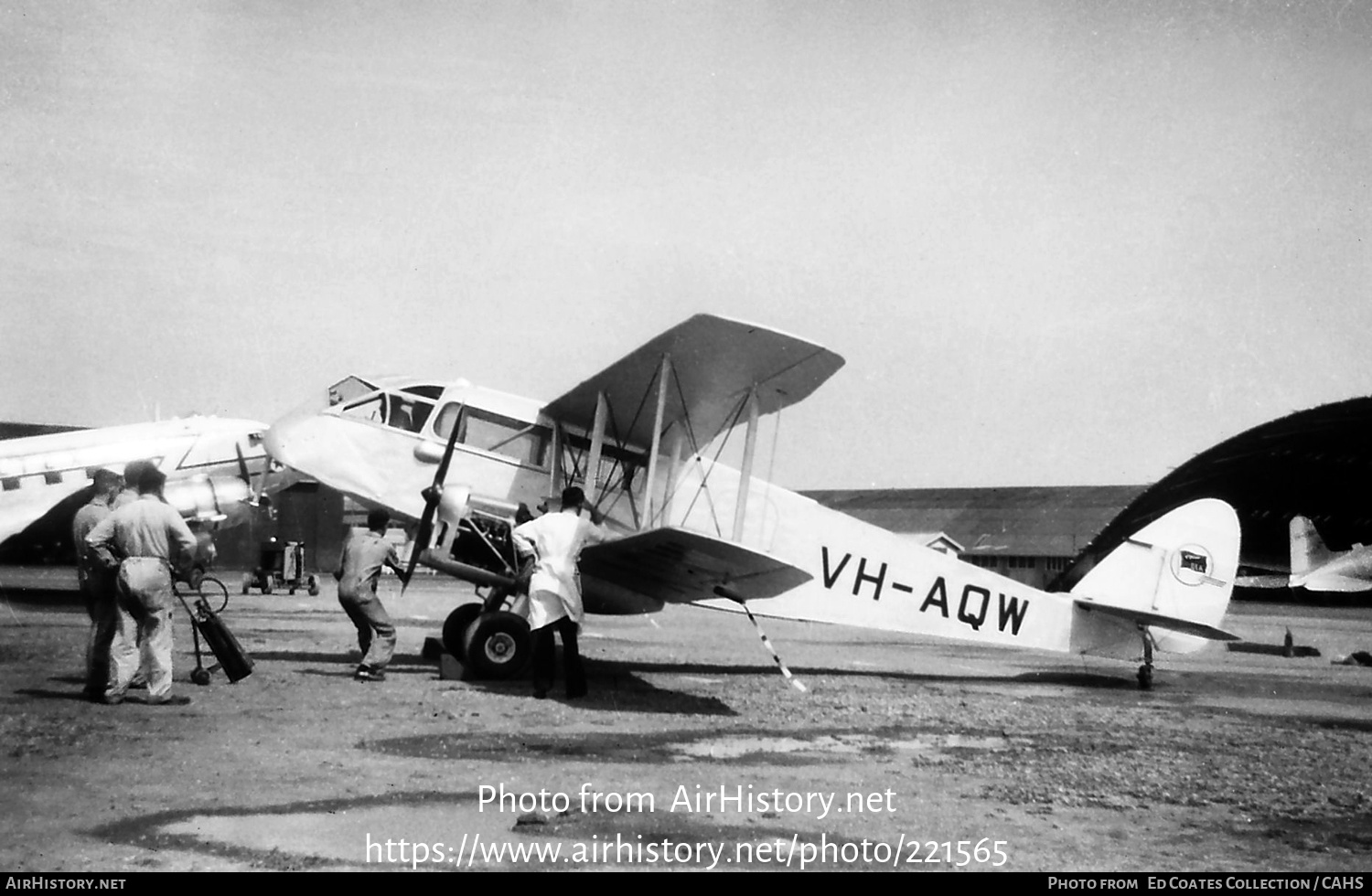 Aircraft Photo of VH-AQW | De Havilland D.H. 84A Dragon 3 | Qantas | AirHistory.net #221565