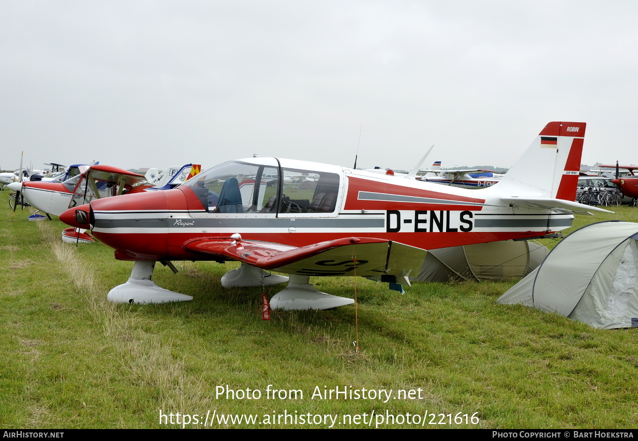 Aircraft Photo of D-ENLS | Robin DR-400-180 Regent | AirHistory.net #221616