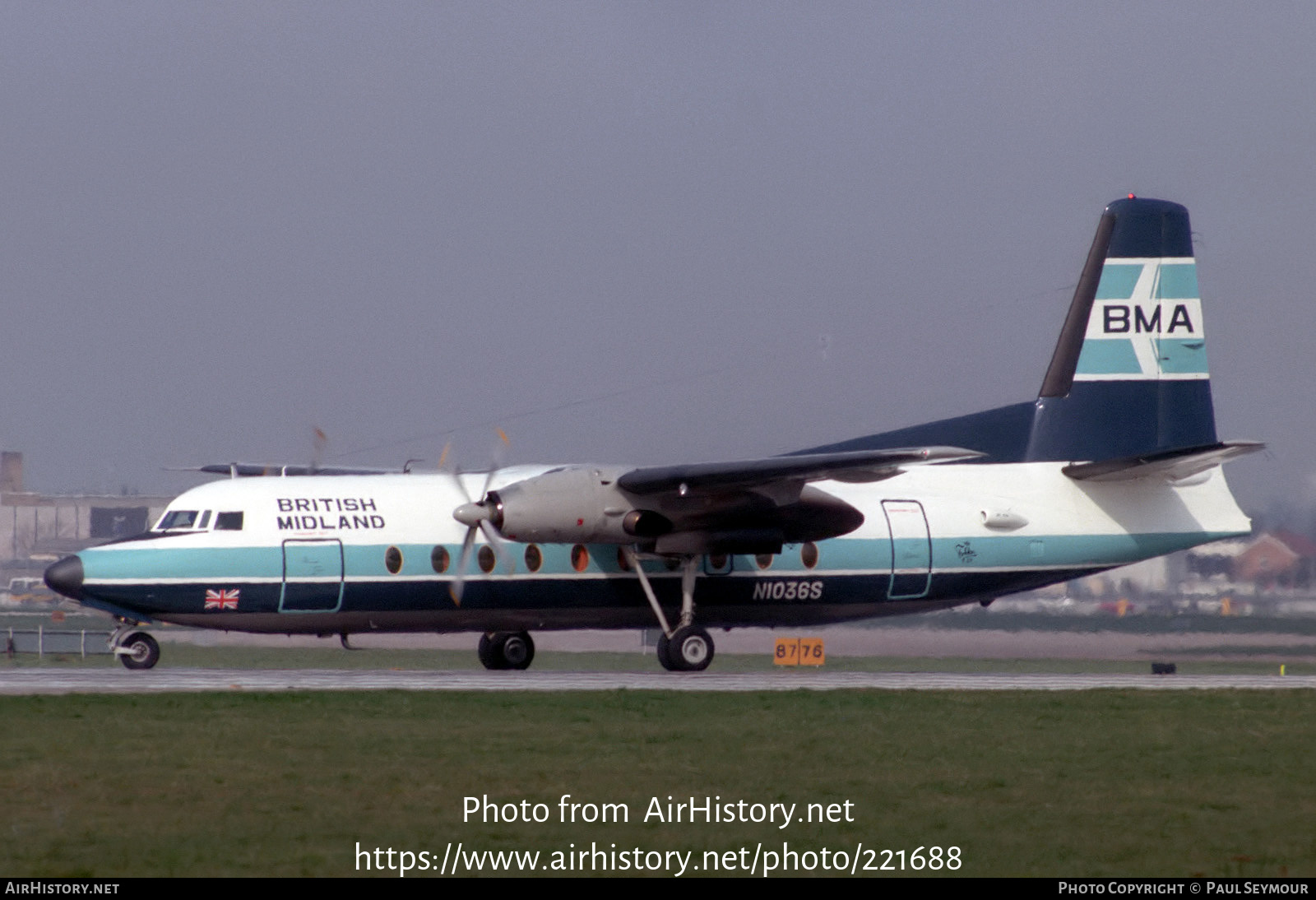 Aircraft Photo of N1036S | Fokker F27-200 Friendship | British Midland Airways - BMA | AirHistory.net #221688