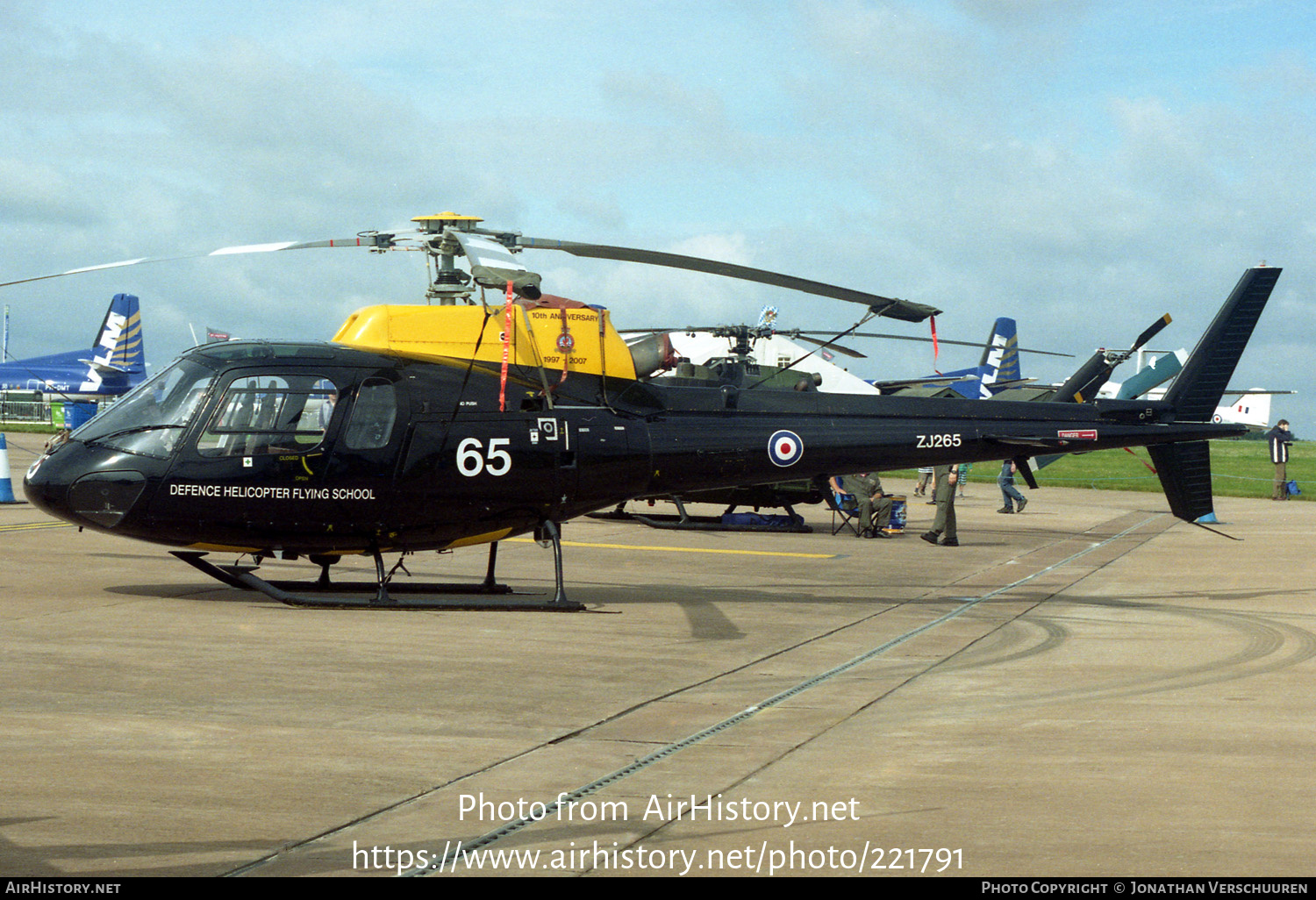 Aircraft Photo of ZJ265 | Eurocopter AS-350BB Squirrel HT1 | UK - Air Force | AirHistory.net #221791