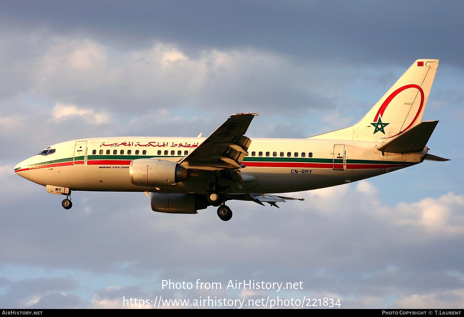 Aircraft Photo of CN-RMY | Boeing 737-5B6 | Royal Air Maroc - RAM | AirHistory.net #221834