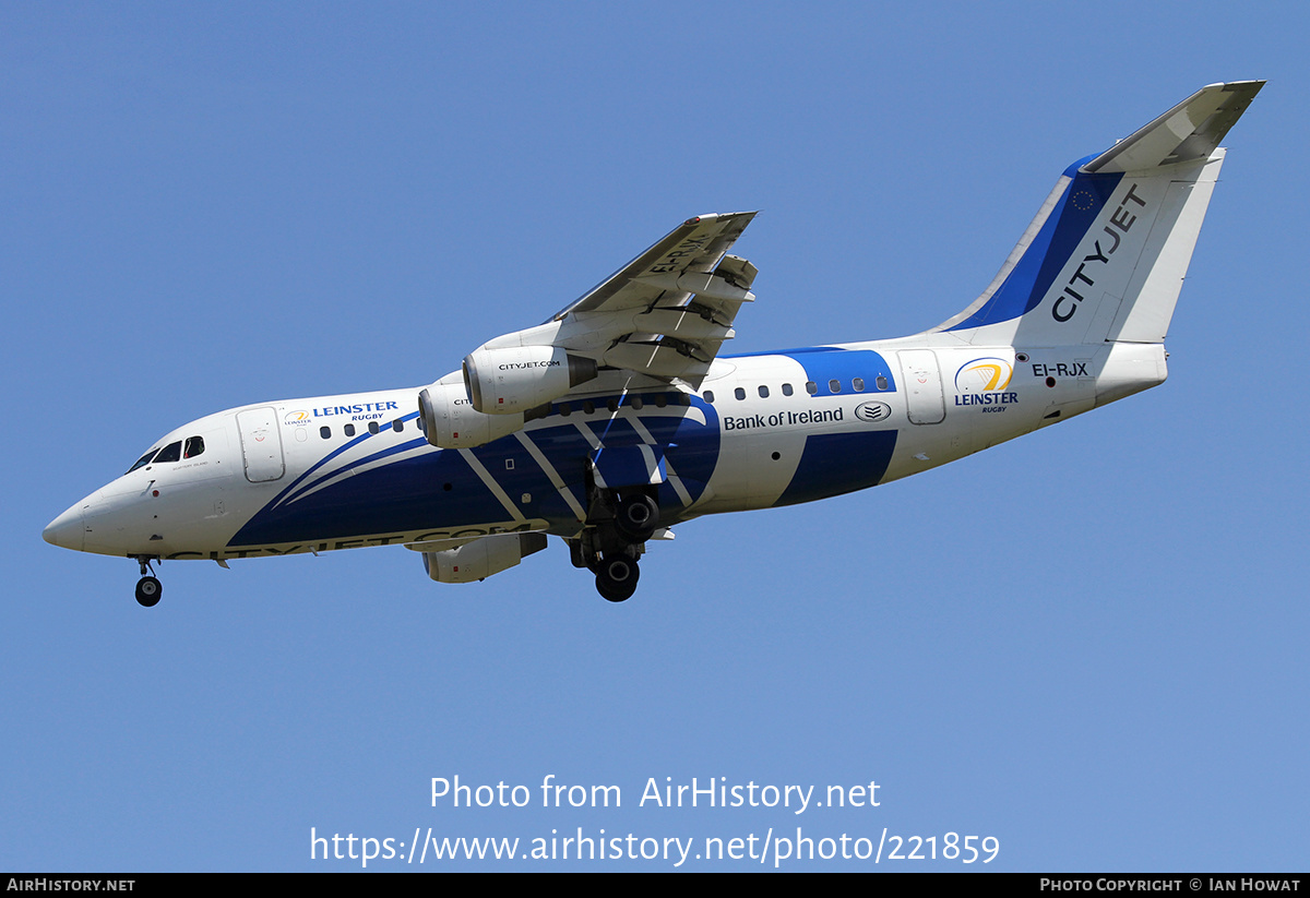 Aircraft Photo of EI-RJX | BAE Systems Avro 146-RJ85 | CityJet | AirHistory.net #221859