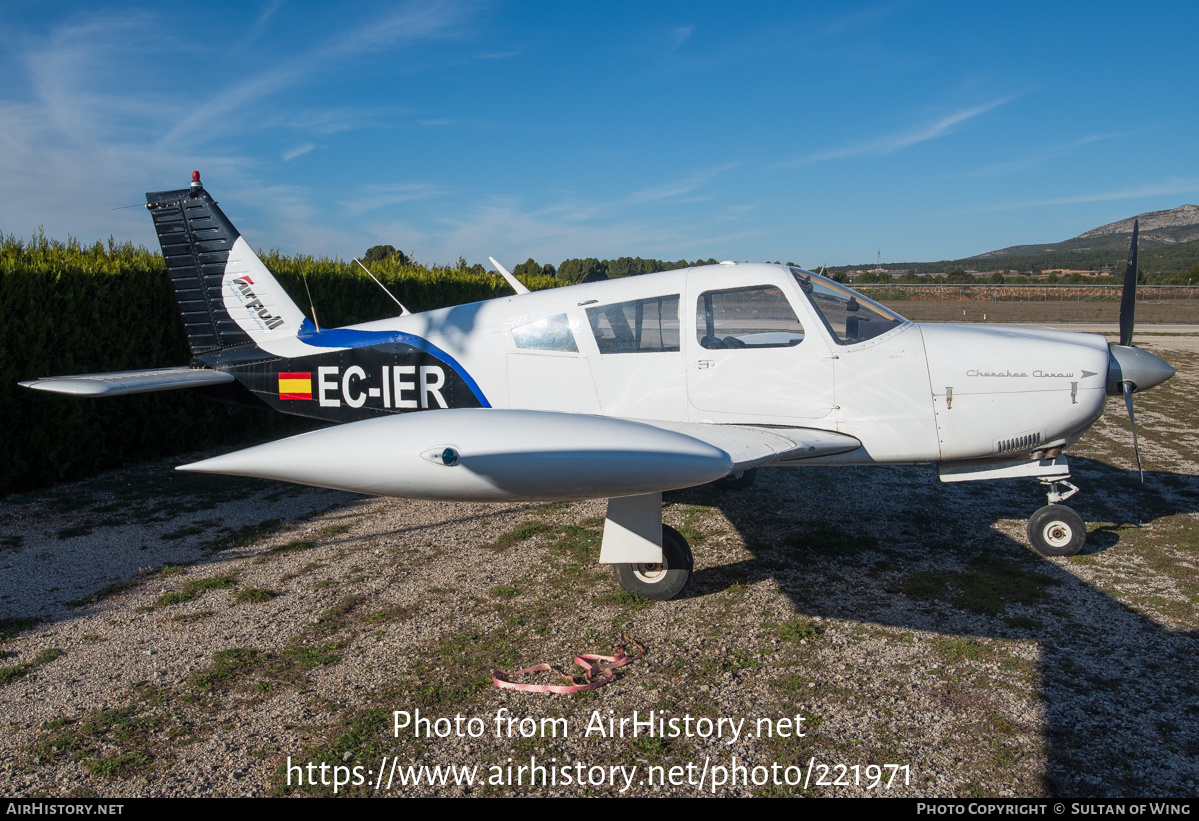 Aircraft Photo of EC-IER | Piper PA-28R-180 Cherokee Arrow | Airpull Aviation Academy | AirHistory.net #221971