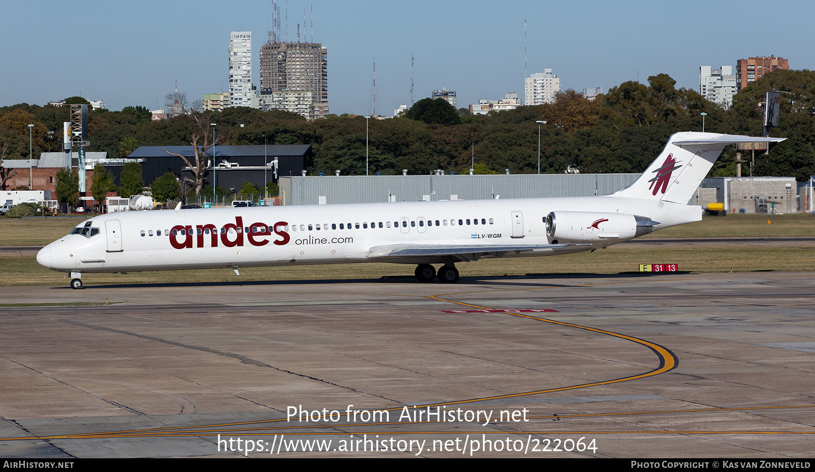 Aircraft Photo of LV-WGM | McDonnell Douglas MD-83 (DC-9-83) | Andes Líneas Aéreas | AirHistory.net #222064