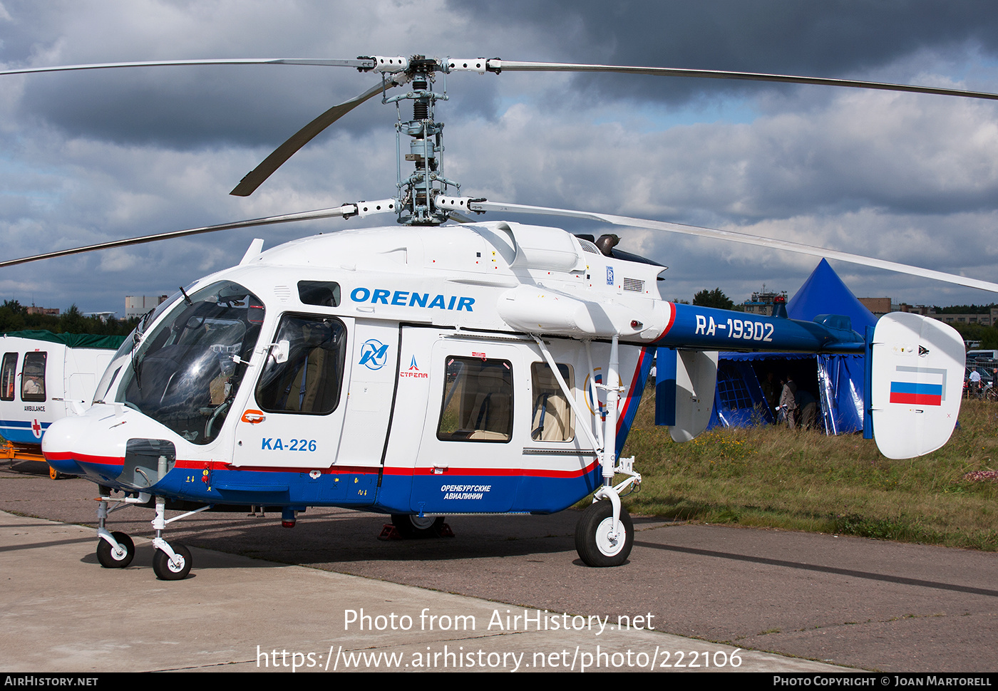 Aircraft Photo of RA-19302 | Kamov Ka-226 | Orenair | AirHistory.net #222106