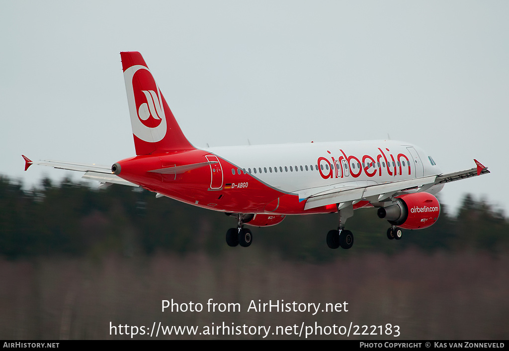 Aircraft Photo of D-ABGO | Airbus A319-112 | Air Berlin | AirHistory.net #222183