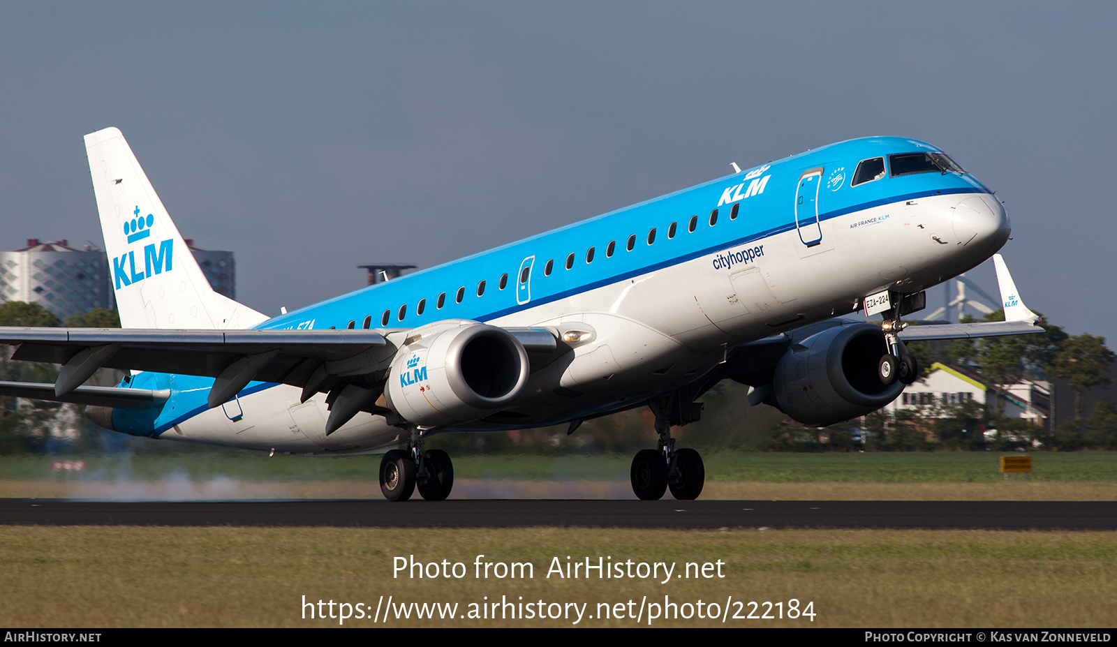 Aircraft Photo of PH-EZA | Embraer 190STD (ERJ-190-100STD) | KLM Cityhopper | AirHistory.net #222184