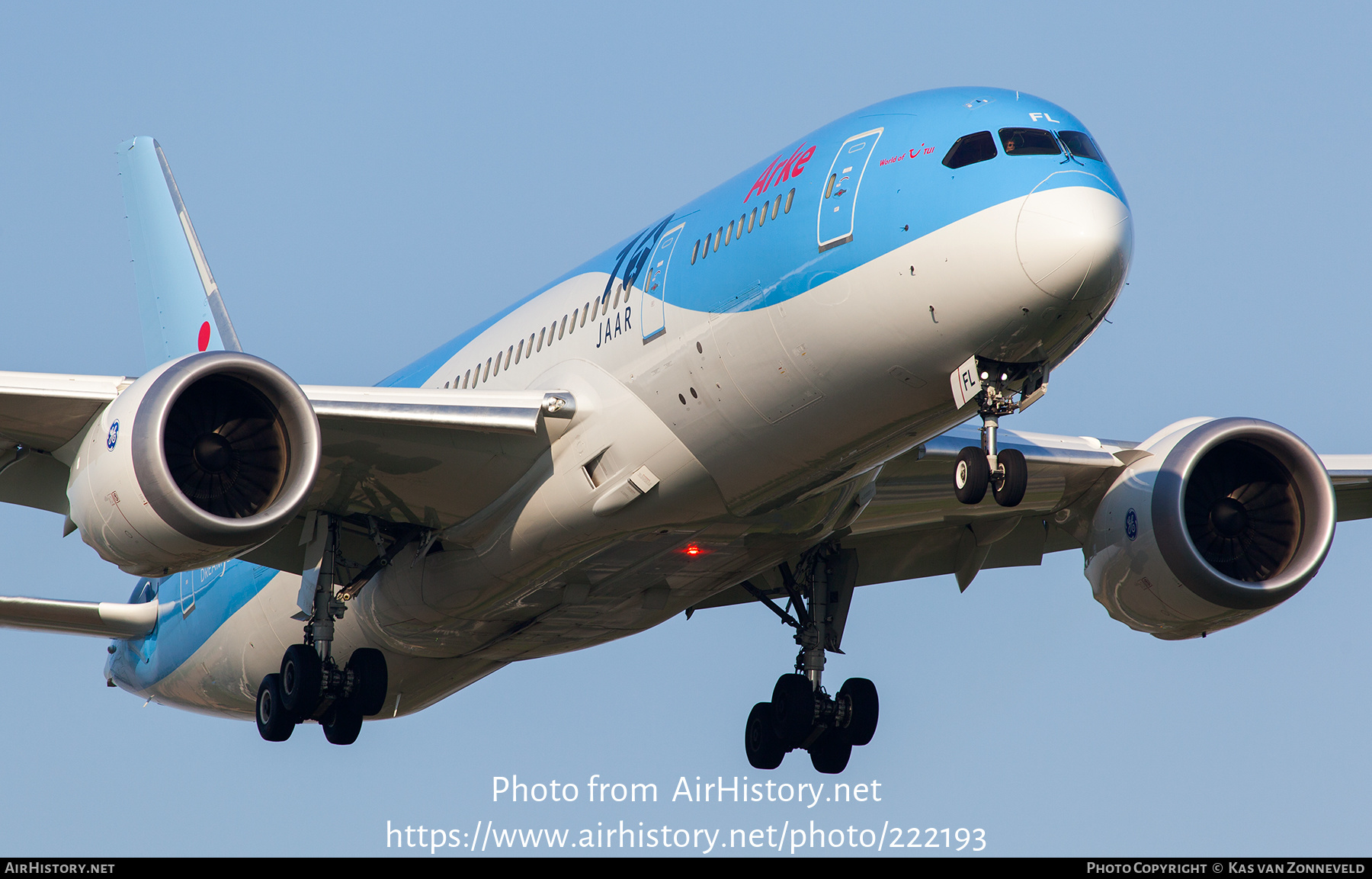 Aircraft Photo of PH-TFL | Boeing 787-8 Dreamliner | Arke | AirHistory.net #222193