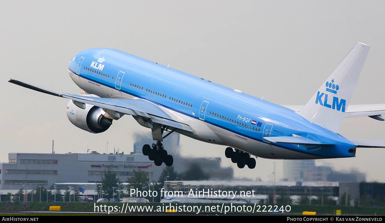 Aircraft Photo of PH-BQF | Boeing 777-206/ER | KLM - Royal Dutch Airlines | AirHistory.net #222240