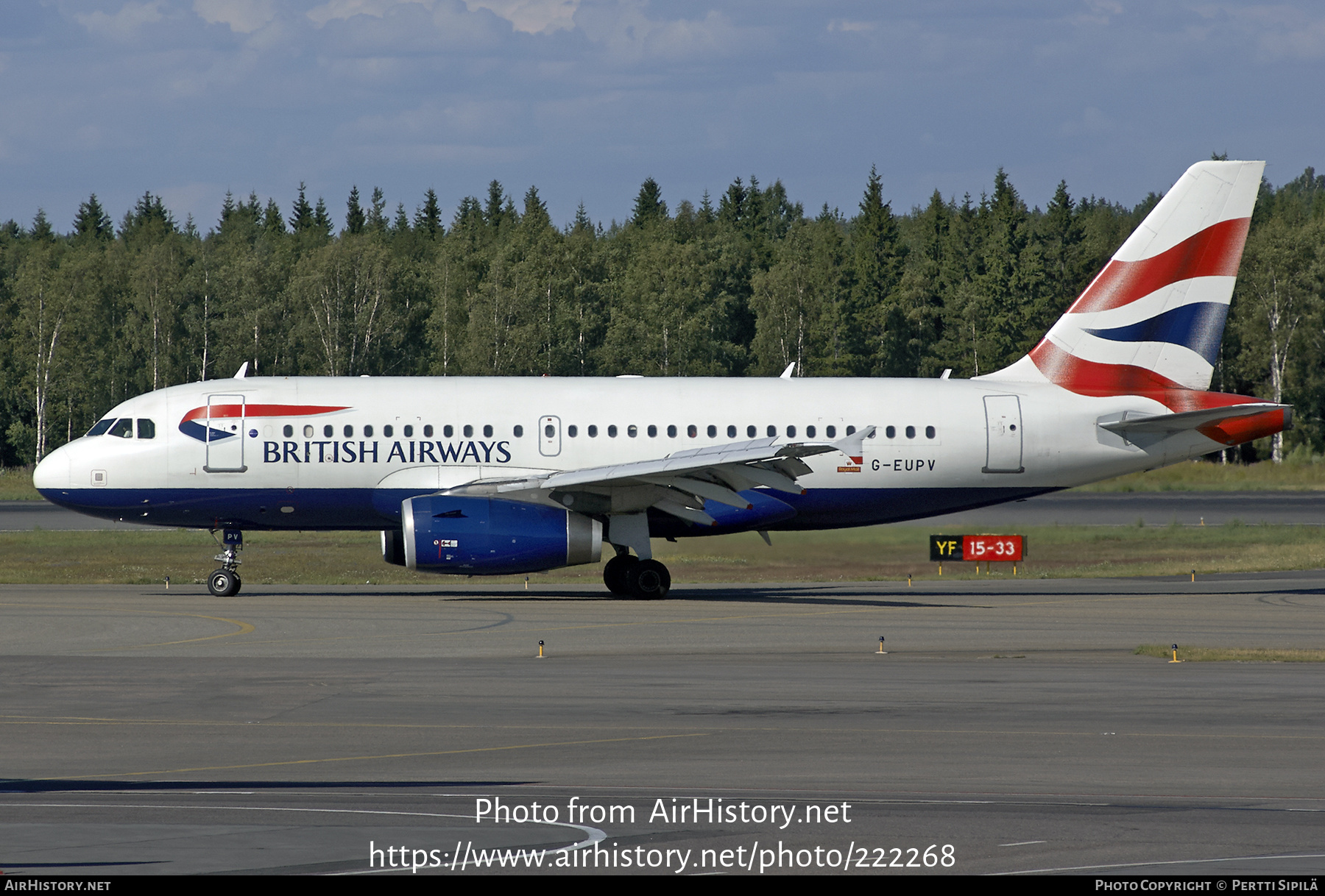 Aircraft Photo of G-EUPV | Airbus A319-131 | British Airways | AirHistory.net #222268