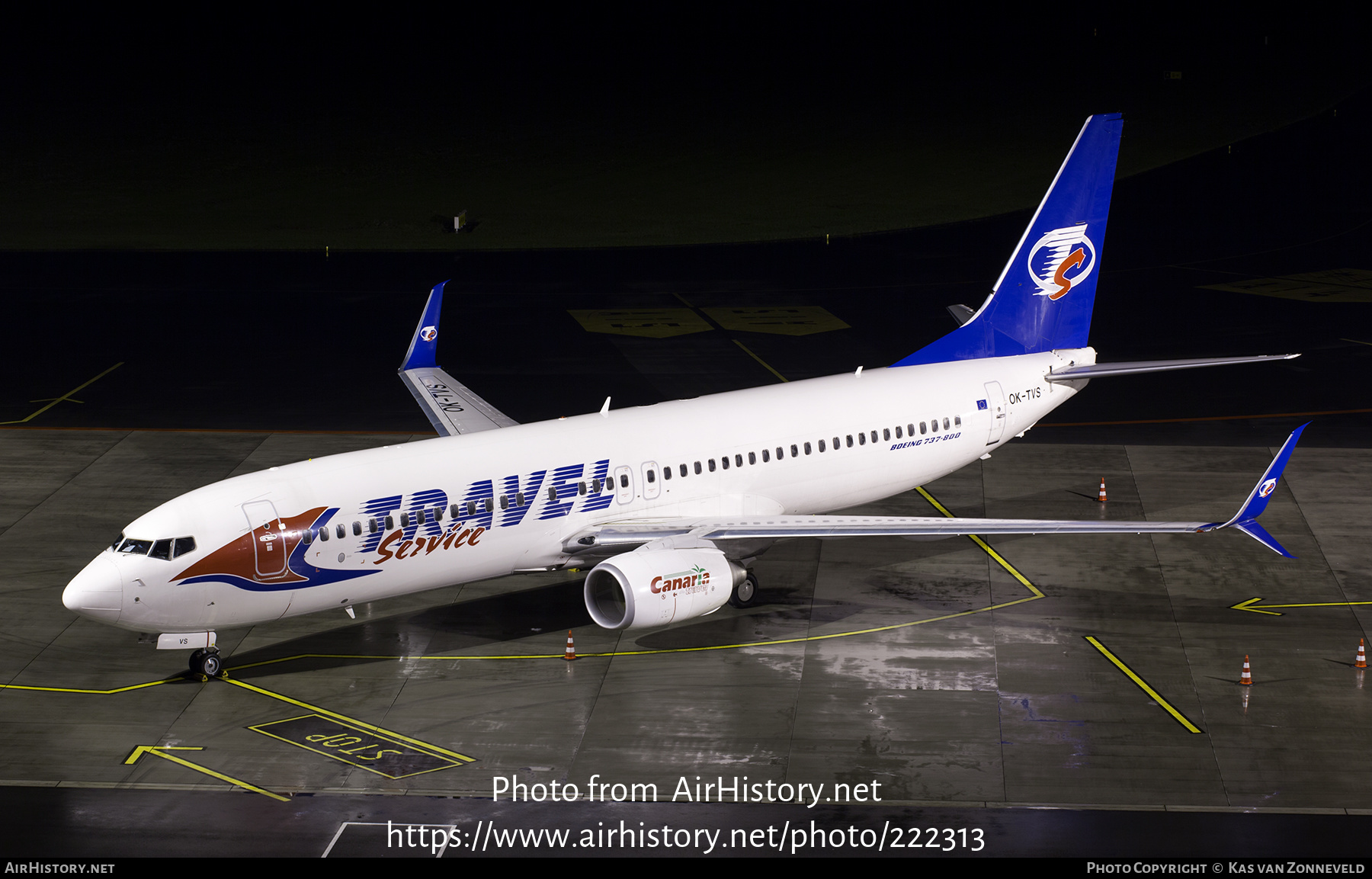 Aircraft Photo of OK-TVS | Boeing 737-86N | Travel Service | AirHistory.net #222313