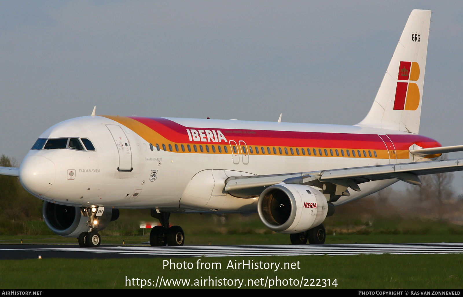 Aircraft Photo of EC-GRG | Airbus A320-211 | Iberia | AirHistory.net #222314