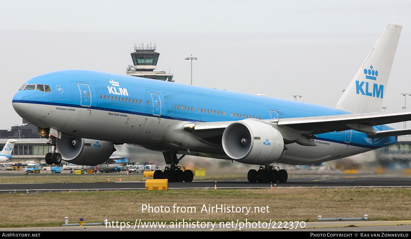 Aircraft Photo of PH-BQG | Boeing 777-206/ER | KLM - Royal Dutch Airlines | AirHistory.net #222370