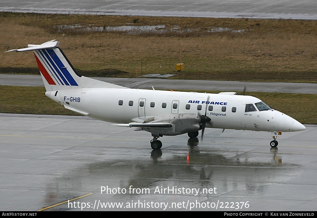 Aircraft Photo of F-GHIB | Embraer EMB-120ER Brasilia | Air France | AirHistory.net #222376