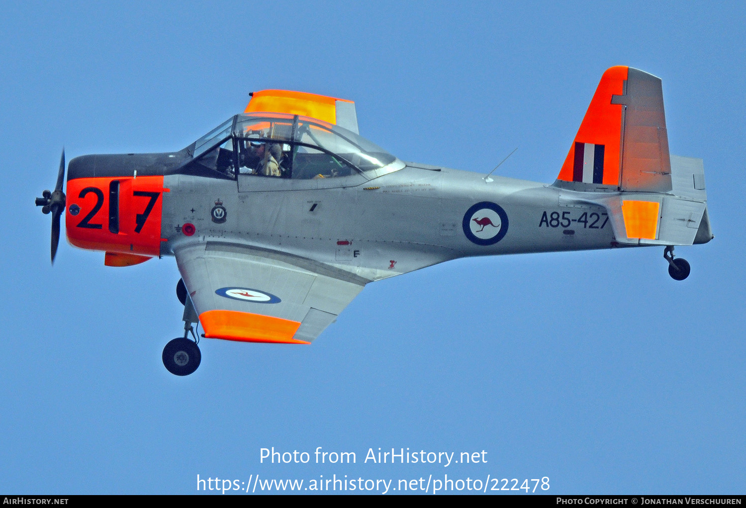 Aircraft Photo of VH-WJE / A85-427 | Commonwealth CA-25 Winjeel | Australia - Air Force | AirHistory.net #222478