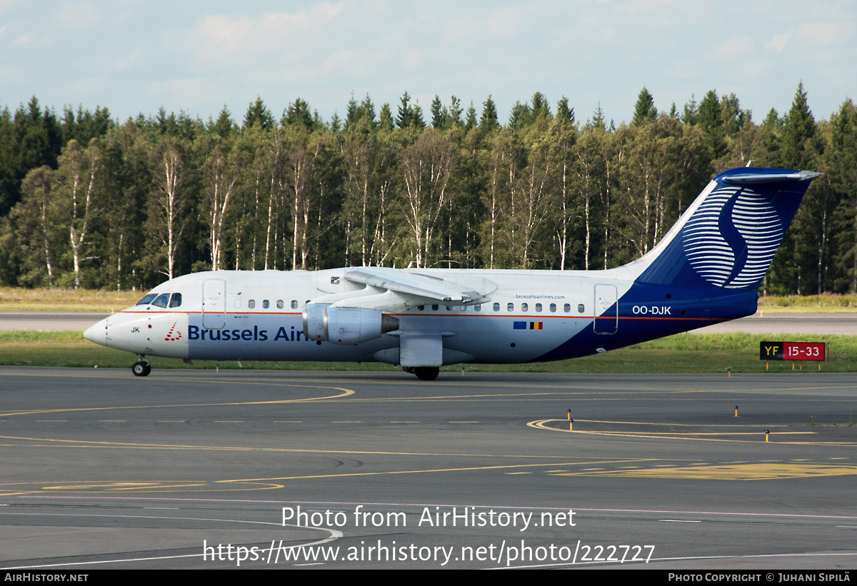 Aircraft Photo of OO-DJK | British Aerospace Avro 146-RJ85 | SN Brussels Airlines | AirHistory.net #222727