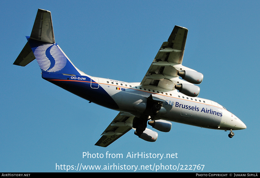 Aircraft Photo of OO-DJW | British Aerospace Avro 146-RJ85 | SN Brussels Airlines | AirHistory.net #222767