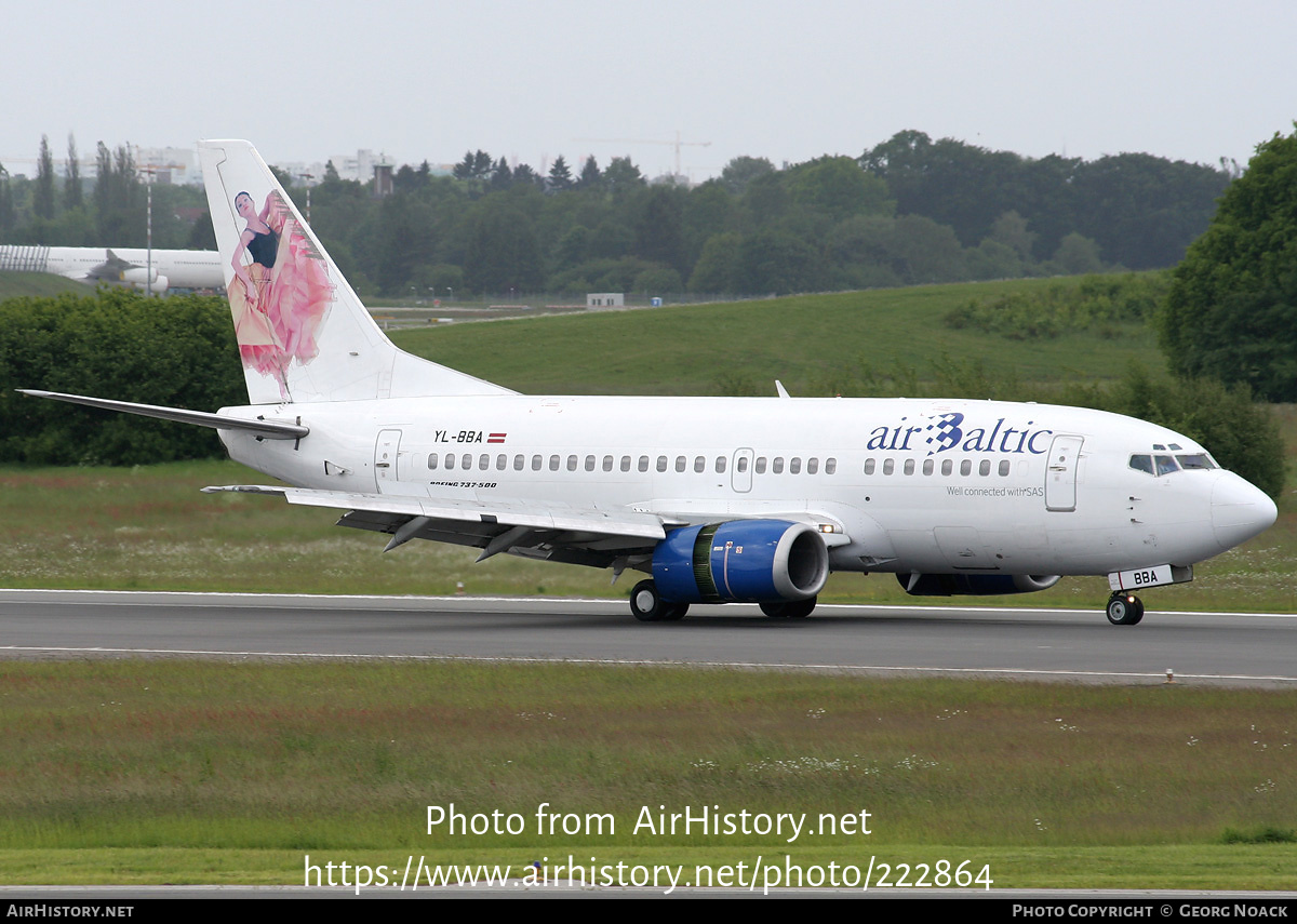 Aircraft Photo of YL-BBA | Boeing 737-505 | AirBaltic | AirHistory.net #222864